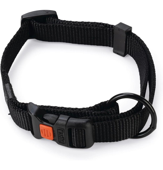 Collar Sportiv Plus Negro 15mm x 30-45cm con Cierre de Seguridad