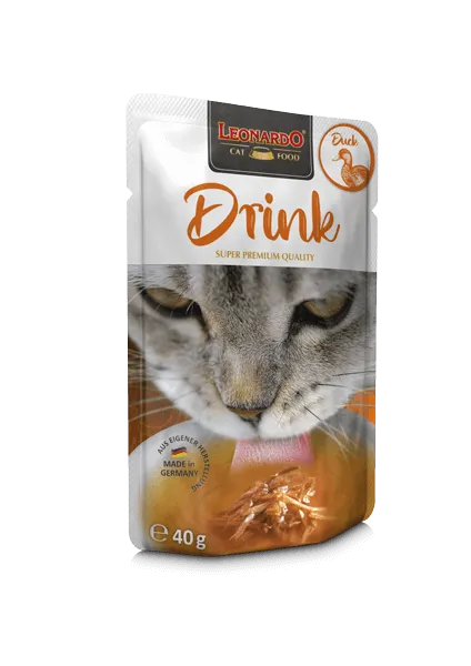 Leonardo Drink Duck - Bebida Complementaria de Pato para Gatos