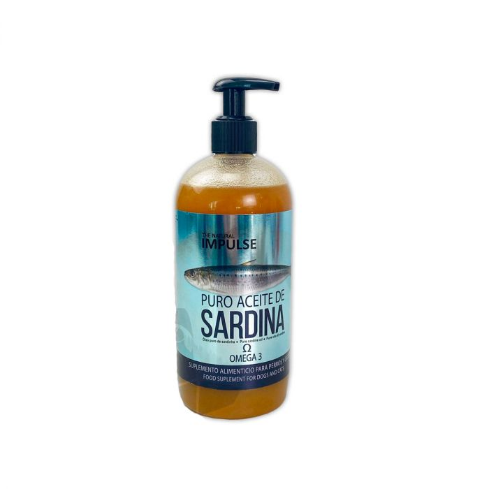 Aceite de Sardina The Natural Impulse 500ml para Perros y Gatos