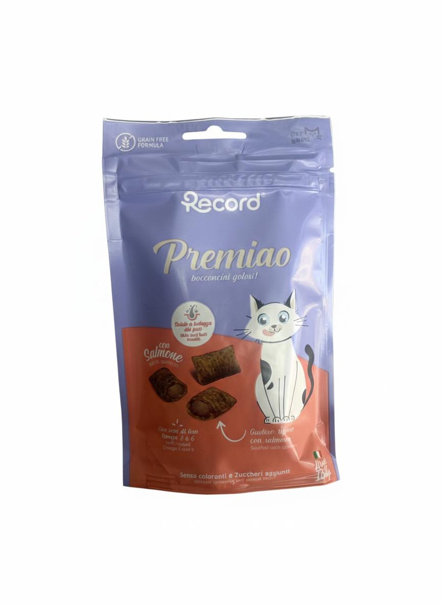 Record Premiao Beauty Snack Sin Cereales para Piel y Pelaje de Gatos – 50 g