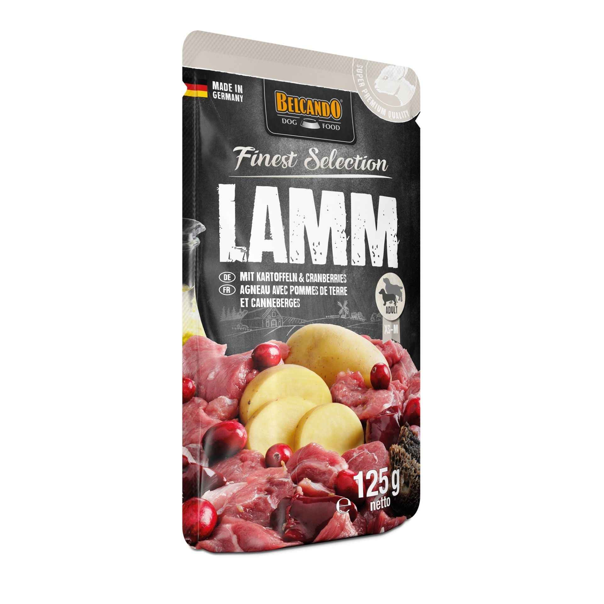 Belcando Finest Selection Cordero con Patatas & Cranberries 125g