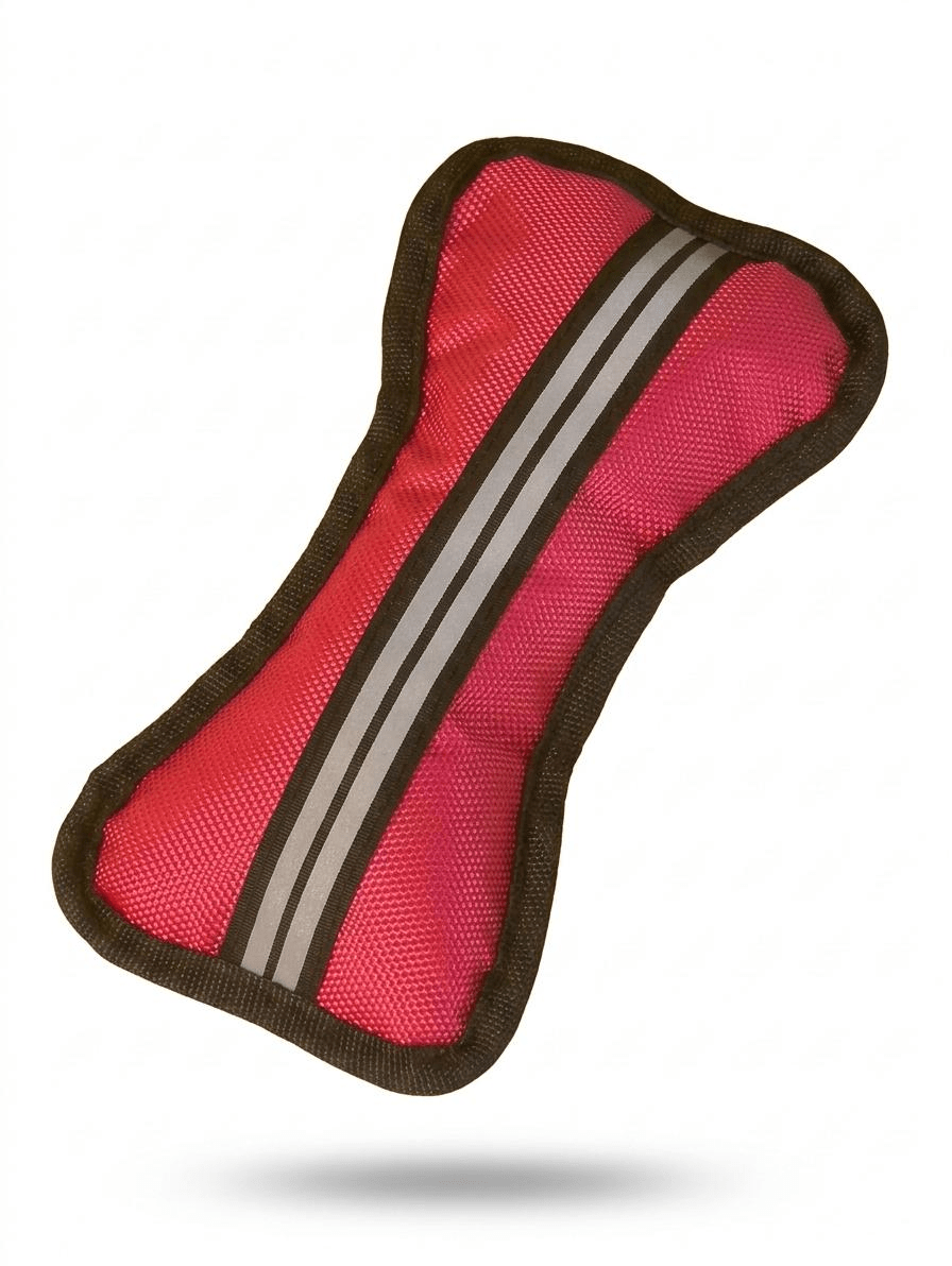 Hueso de Nylon Flotante con Bandas Reflectantes 21cm – Juguete para perros en agua y poca luz