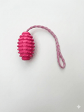 Tirador Termplástico Rosa 33cm – Juguete interactivo de tira y afloja para perros
