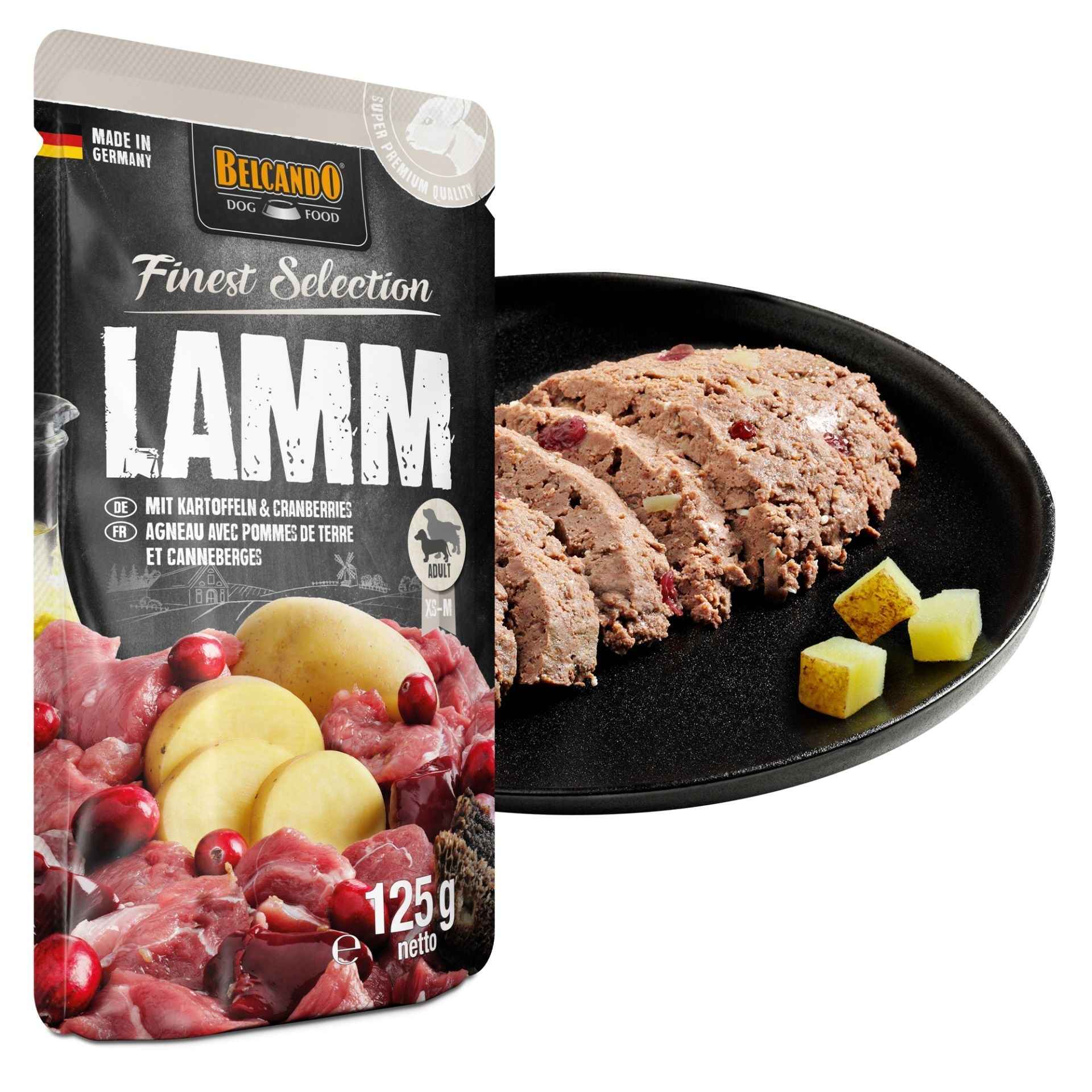 Belcando Finest Selection Cordero con Patatas & Cranberries 125g