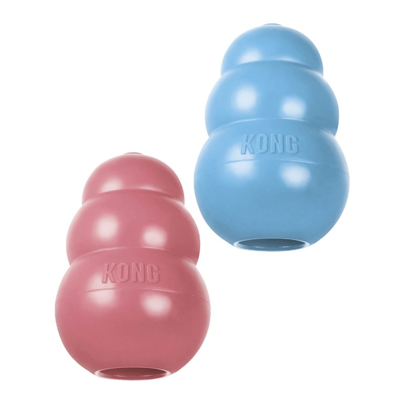 KONG Puppy Talla M – Juguete de caucho suave para cachorros de 7 a 16 kg