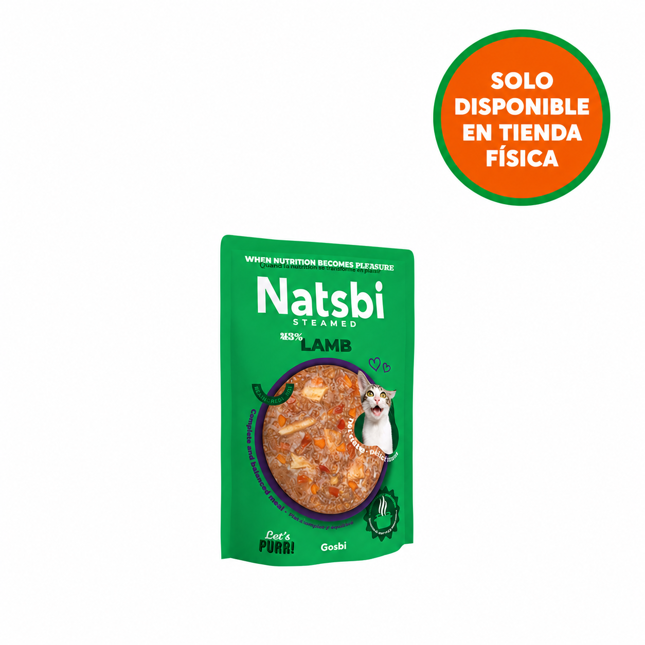 Natsbi Steamed Gravy Cat Cordero 80 gr