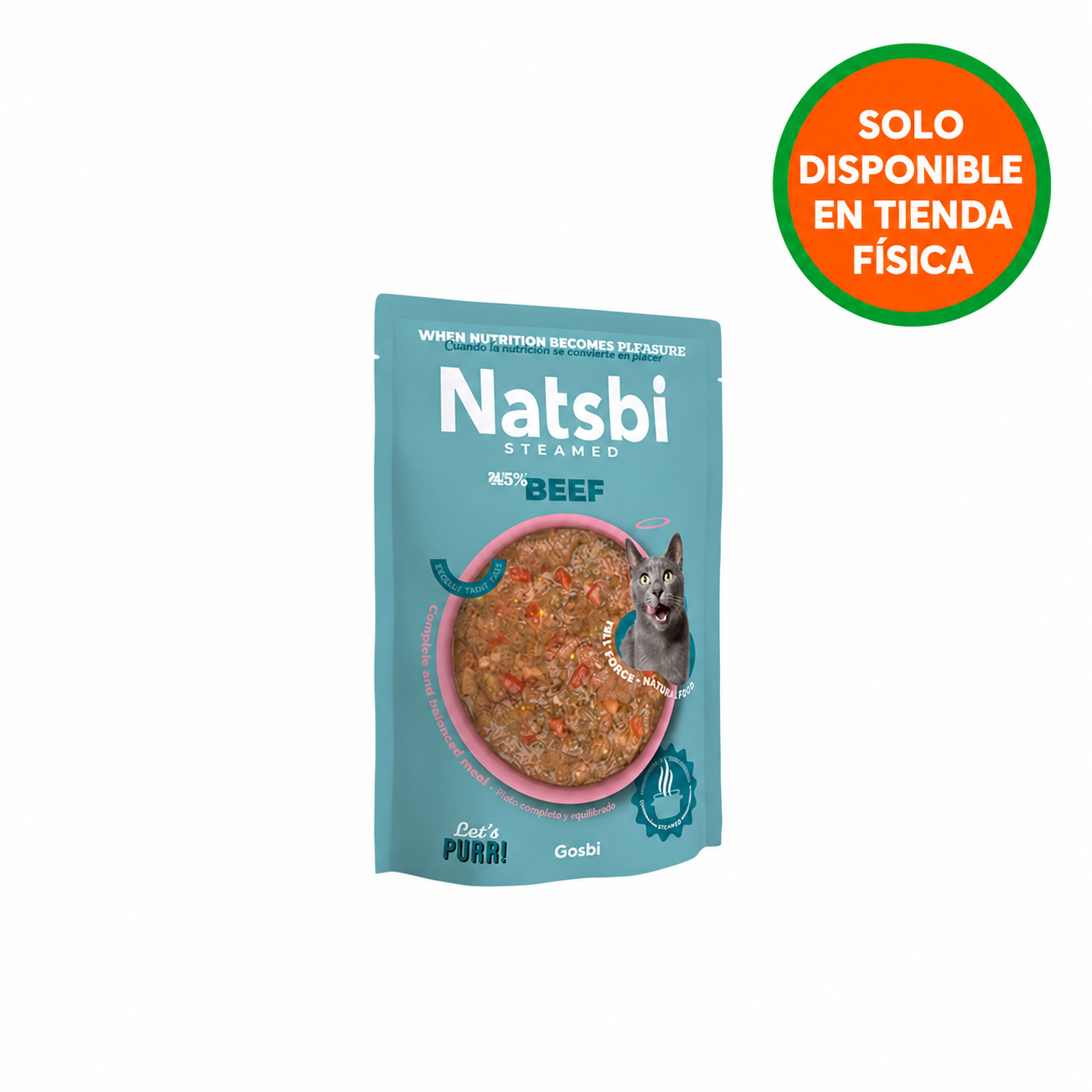 Natsbi Steamed Gravy Cat Ternera 80 gr