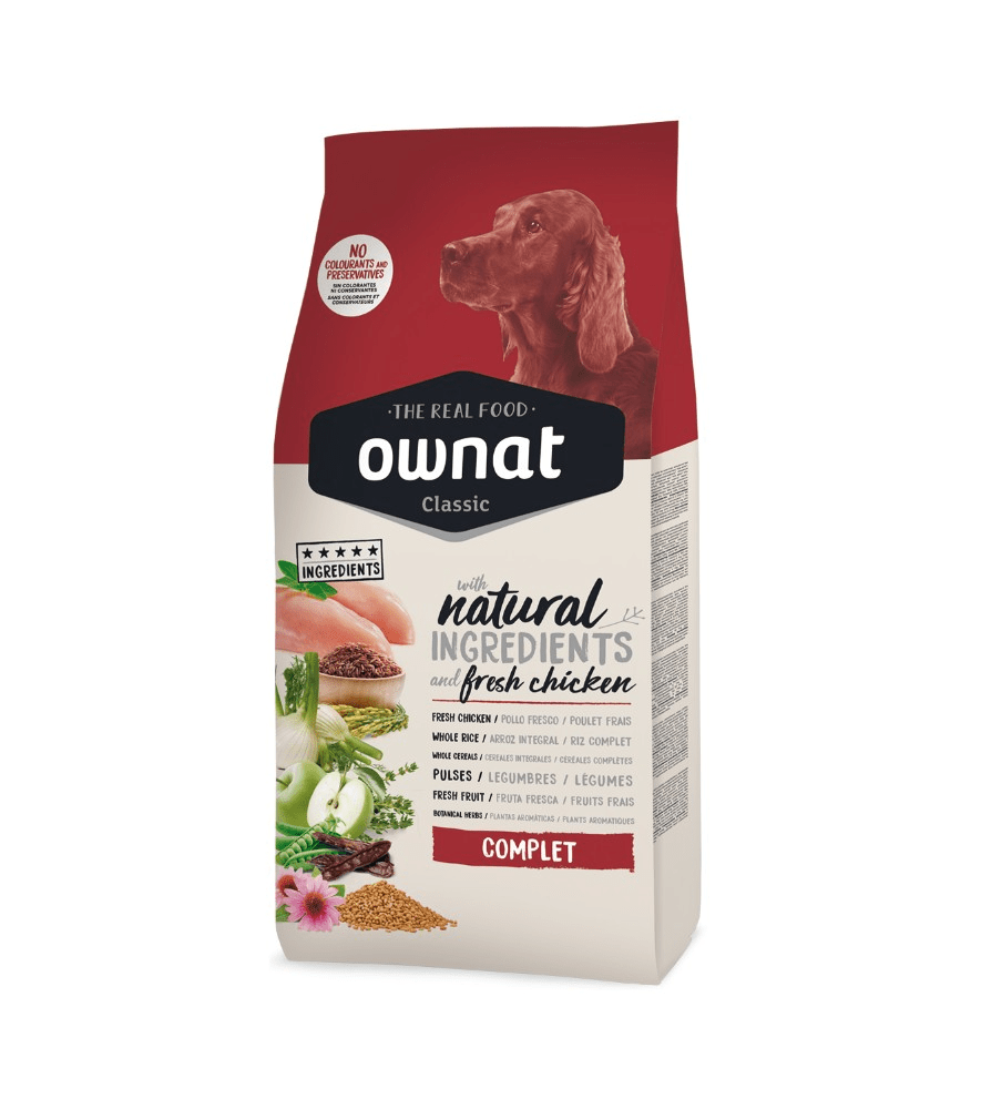 Ownat Classic Pienso Completo con Pollo para Perros Adultos – 4 kg