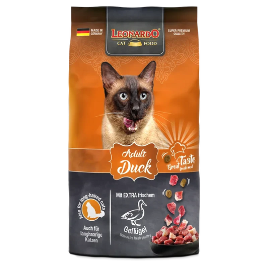 LEONARDO Adult Duck 300 g | Pienso para gatos adultos
