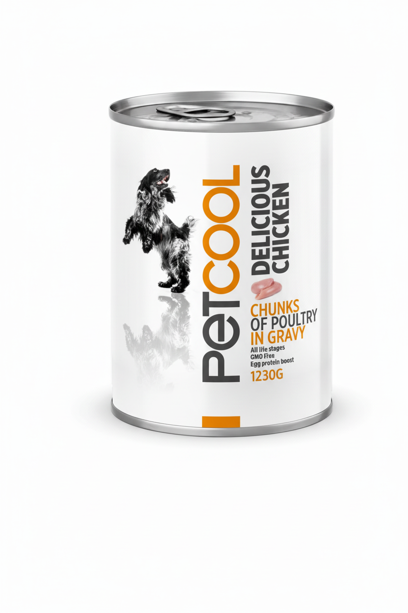 PetCool Delicious Chicken Comida Húmeda con Pollo para Perros Adultos – 1.230 g