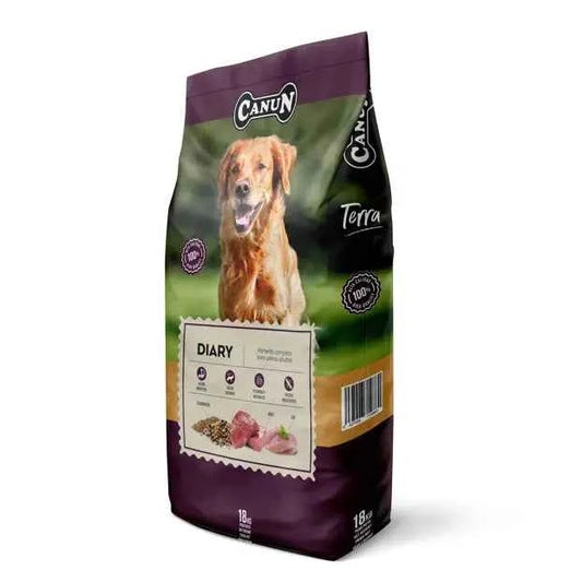 Canun Terra Diary – Pienso para Perros con Carne Fresca y Cereales 18 kg
