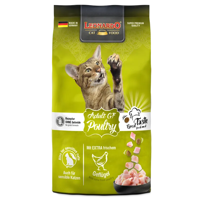 LEONARDO Adult GF Poultry 1,8 kg | Pienso para gatos adultos
