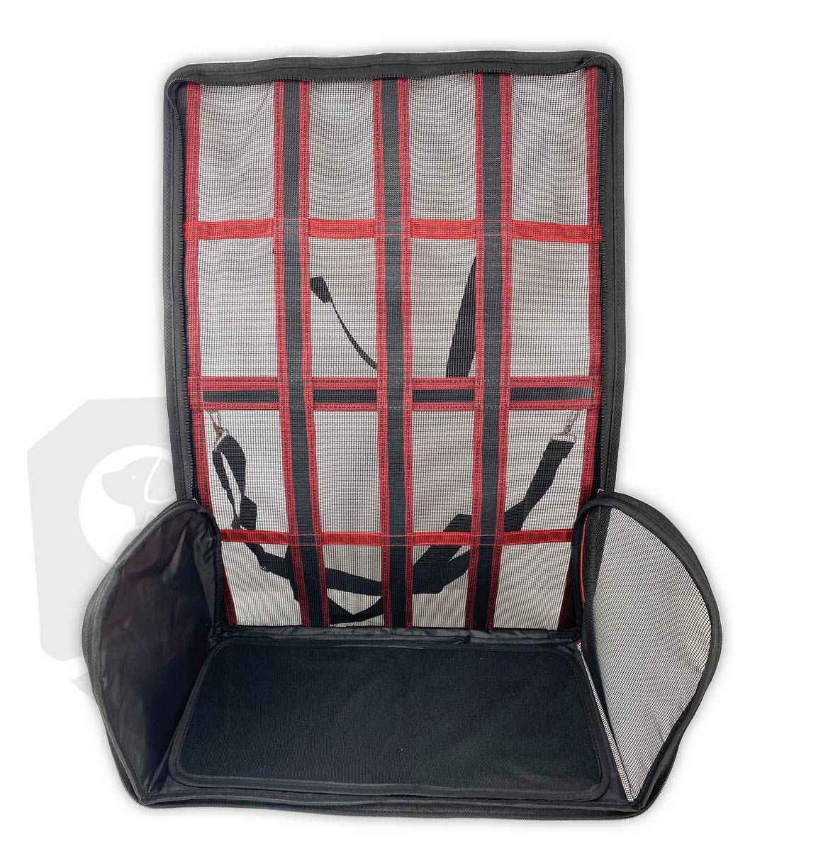 BREATHABLE RED L – Bolso de Transporte Líneas Rojo 49x28x27cm