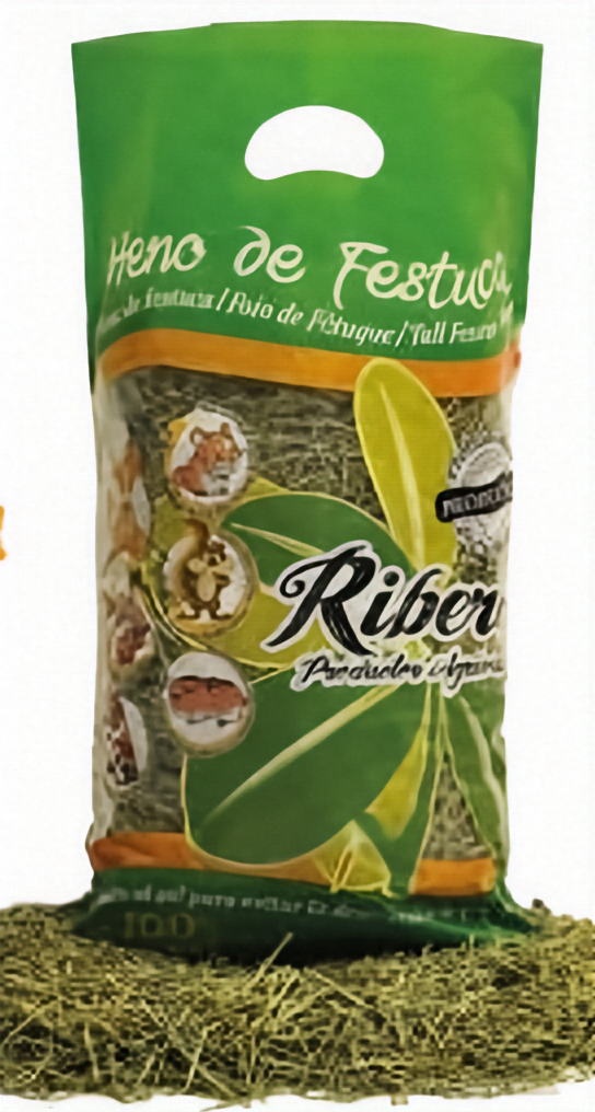 Heno de Festuca Ribero 1kg – Heno esencial rico en fibra para conejos, cobayas y chinchillas