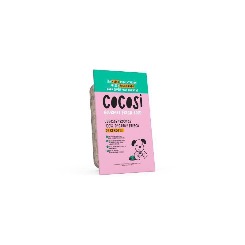 Tarrina Trocitos con Carne de Cerdo 100% Fresca Semihúmeda 200g