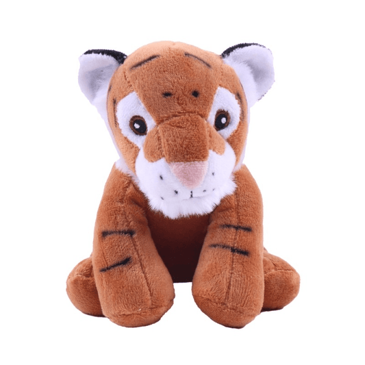 Twinbee Peluche Tigre 15cm con Sonido – Juguete suave y chirriante para perros pequeños