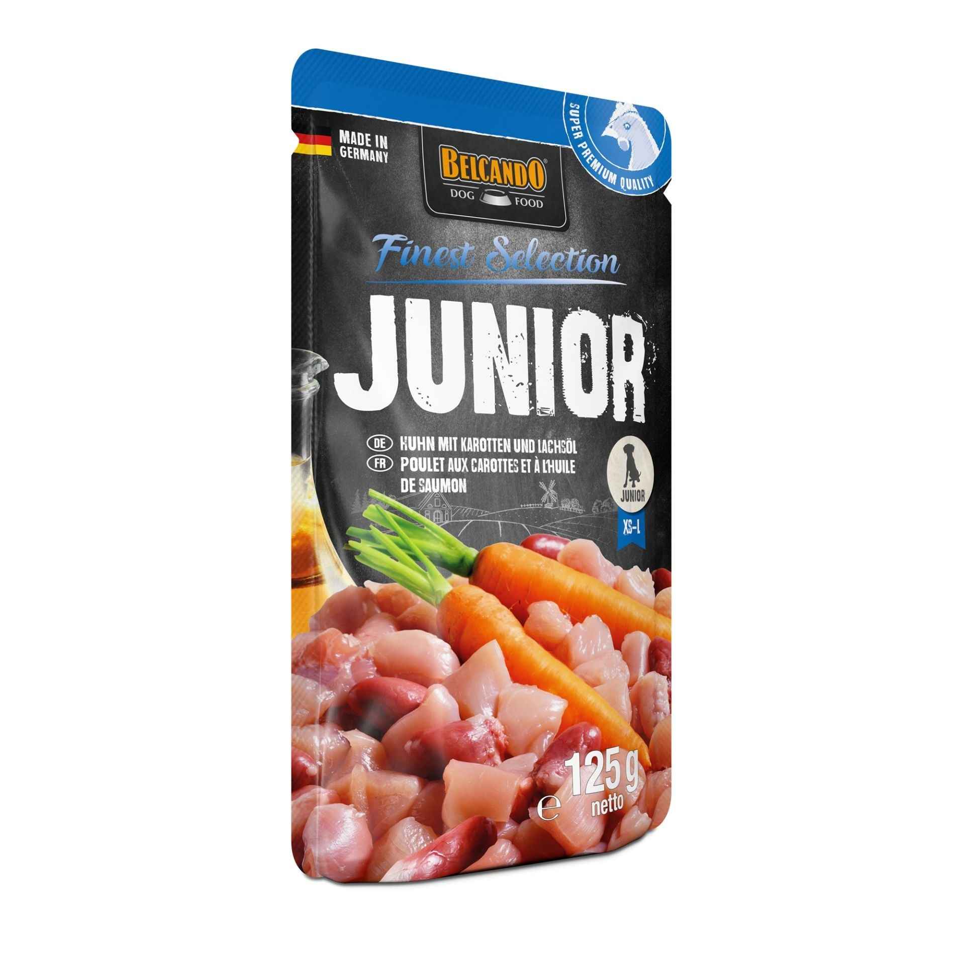 Belcando Finest Selection Junior Pollo con Zanahorias & Aceite de Salmón 125g