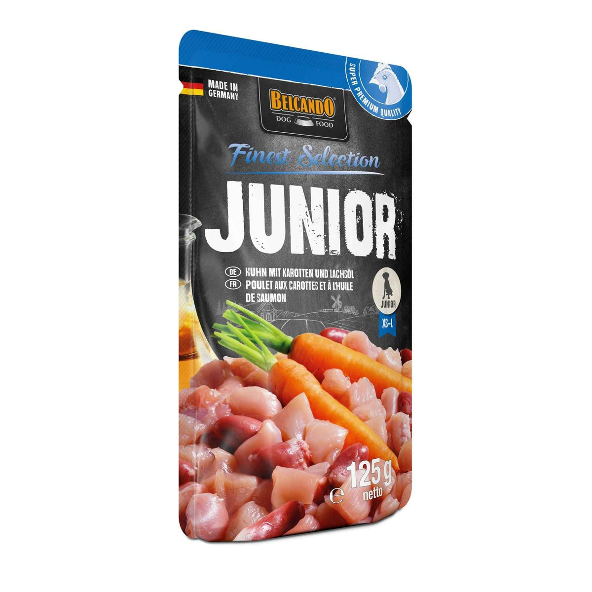 Belcando Finest Selection Junior Pollo con Zanahorias & Aceite de Salmón 125g