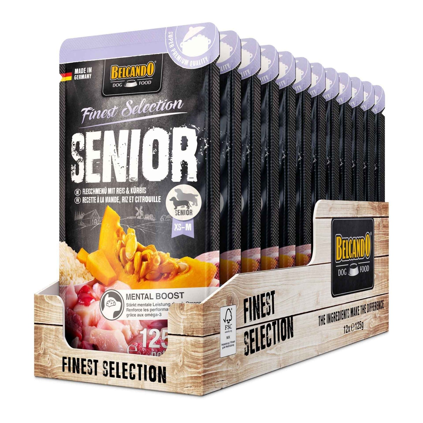 Belcando Finest Selection Senior Menú de Carne con Arroz & Calabaza 125g