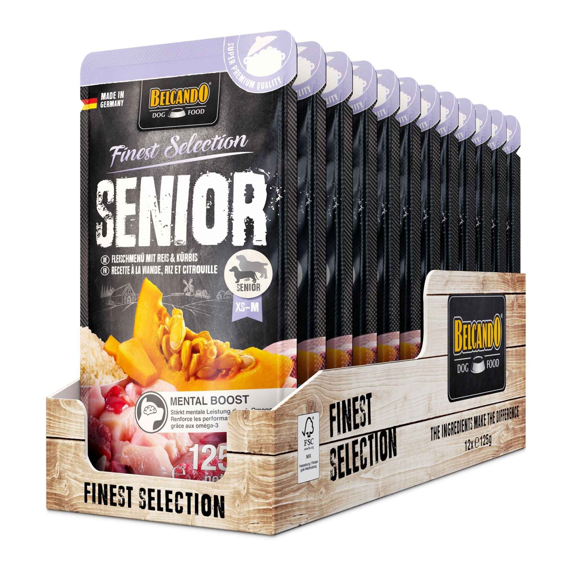 Belcando Finest Selection Senior Menú de Carne con Arroz & Calabaza 125g